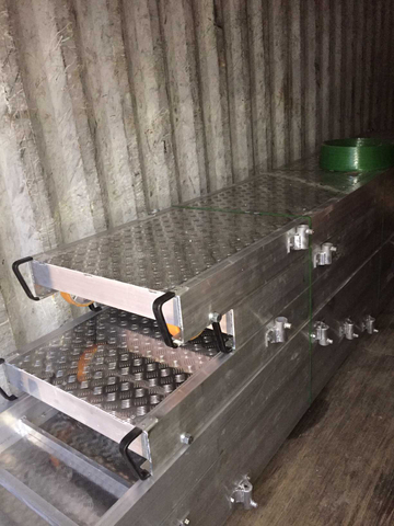 tablero de aluminio de la pasarela del tablón del andamio marino del barco de 3m los 4m los 6m