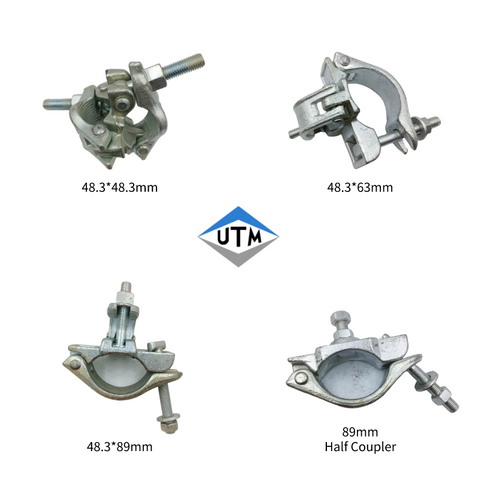EN74 andamio estándar forjado tipo americano acoplador doble