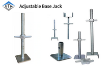 Base ajustable del OEM Jack y base de Jack del andamio de Jack de la cabeza de U