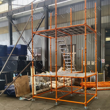 Sistema de andamio de cuplock de 3.2 mm de 4.0 mm con galvanizado o pintado para la construcción