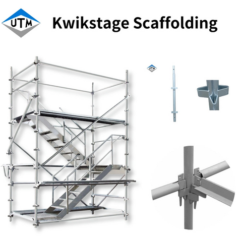 Construcción australiana Dip Hot Galvanized Pintado Q235/Q355 Acero Kwikstage andamio 