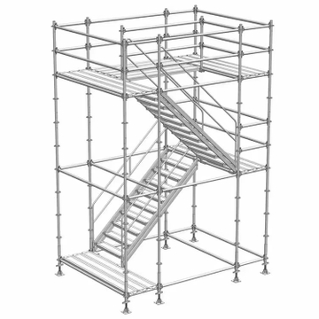 Sistema de andamio de bloqueo de acero Q235 galvanizado de 48.3 mm