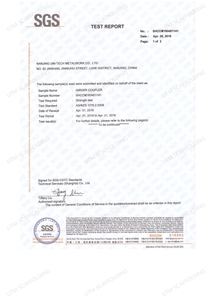  AS1576 Andamio Acoplador GIRDER Informe de prueba del acoplador de viga 