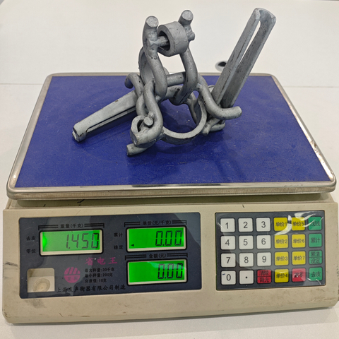 Andamio Países Bajos Abrazadera fija 48,3 mm HDG Acoplador doble de ángulo recto holandés forjado por caída