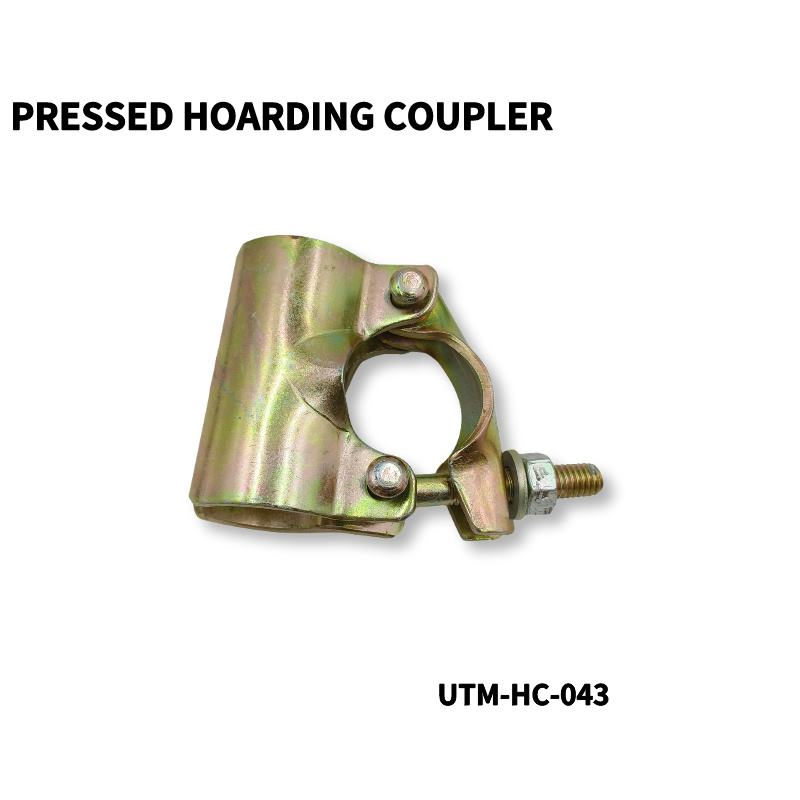 Acoplador de acaparamiento prensado para andamios