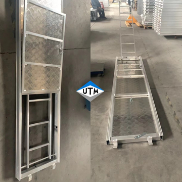 Construcción de seguridad tablas de caminata de aluminio Plataforma de tablones de andamios con escalera