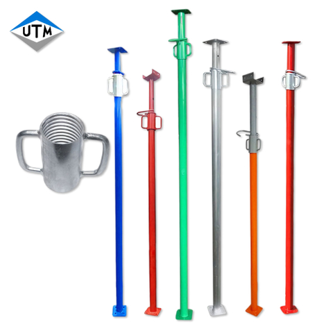 El tipo español andamio resistente apoya el poste de apuntalamiento ajustable galvanizado Porp de acero de Acrow Jack