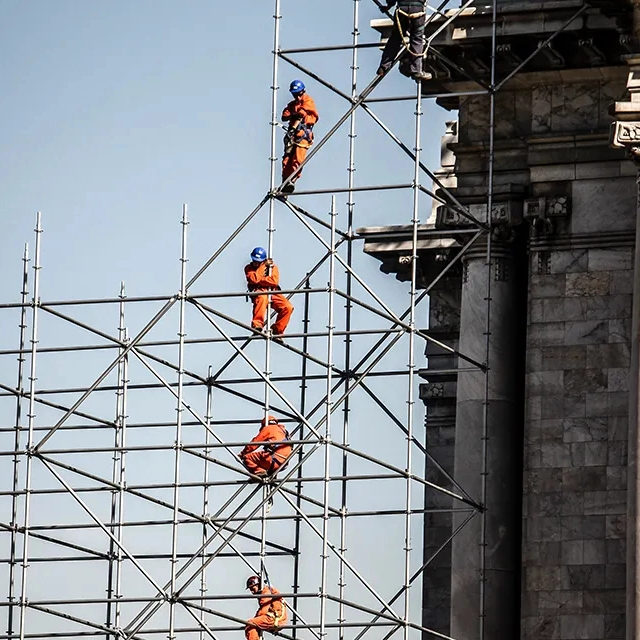 Las características de los andamios Ringlock para una construcción eficiente