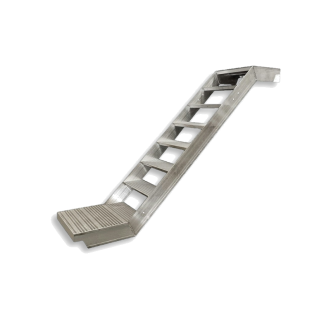 Aluminio Z-Sairs 6061-T6 de ancho 610 mm 650 mm Locklock de andamios Escalera de aluminio 