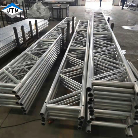 Haz de aluminio del enrejado de la viga de andamio del sistema del braguero de la anchura de la construcción 400m m