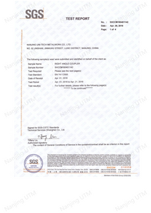 Certificado SGS de doble acoplador
