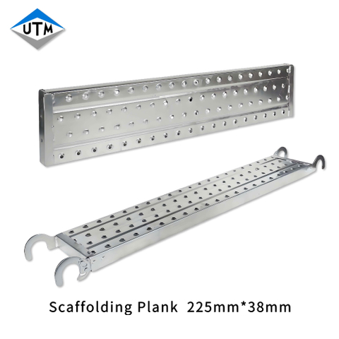 Tablero de andamio Cuplock de tablón de acero galvanizado de 225 mm * 38 mm para el mercado de Medio Oriente