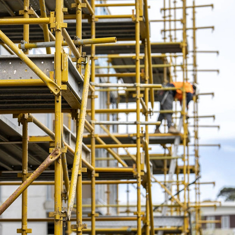 Construcción australiana Dip Hot Galvanized Pintado Q235/Q355 Acero Kwikstage andamio 